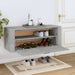 Wall Shoe Cabinet Concrete Grey 100x35x38 Cm Engineered Wood