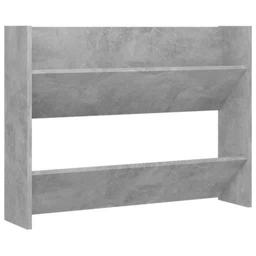 Wall Shoe Cabinet Concrete Grey 80x18x60 Cm Chipboard Nbliak