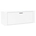 Wall Shoe Cabinet Glossy Look White 100x35x38 Cm Engineered