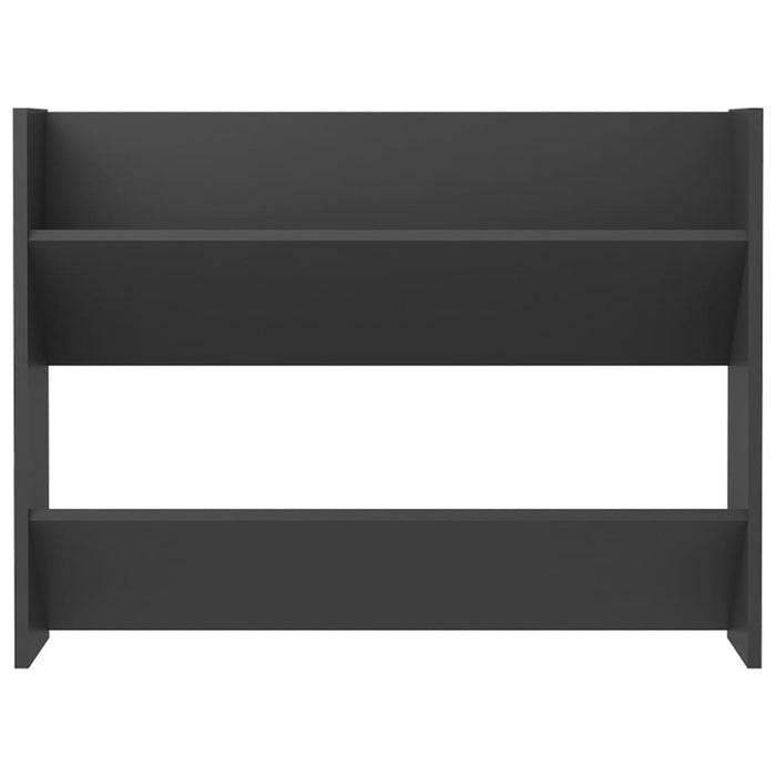 Wall Shoe Cabinet Grey 80x18x60 Cm Chipboard Nbliap