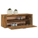 Wall Shoe Cabinet Smoked Oak 100x35x38 Cm Engineered Wood