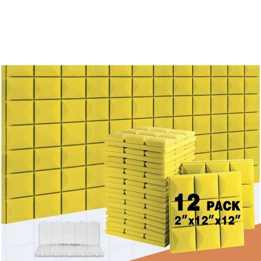Wall Soundproofing Material 12 Pcs Acoustic Foam Sound