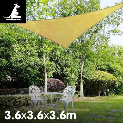 Wallaroo Triangular Sail: 3.6 x 3.6m - Sand