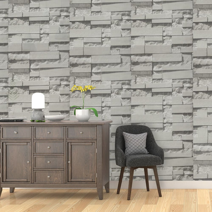 Wallpaper Brick Pattern 3d Textured Non - woven Wall Paper