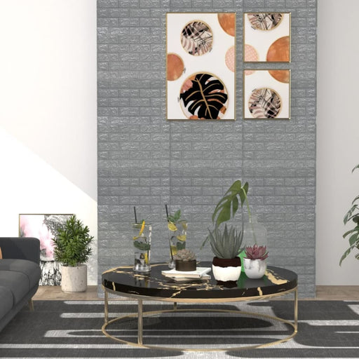 3d Wallpaper Bricks Self - adhesive 10 Pcs Anthracite Opbixo
