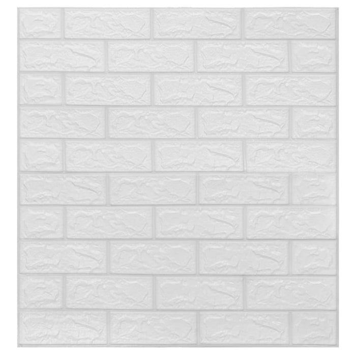 3d Wallpaper Bricks Self - adhesive 20 Pcs White Opbiok