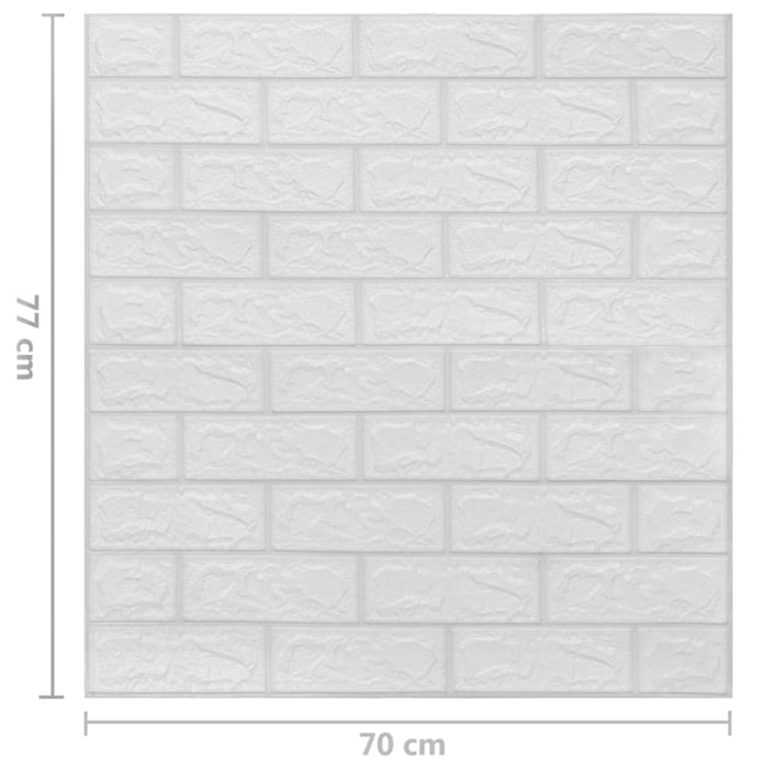 3d Wallpaper Bricks Self-adhesive 20 Pcs White Opbiok