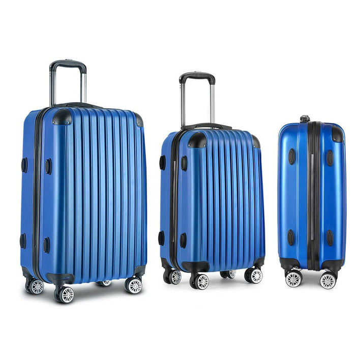 Wanderlite 3pcs Luggage Set Travel Suitcase Storage