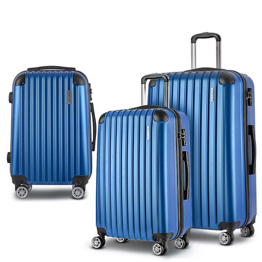 Wanderlite 3pc Luggage Sets Suitcases Set Travel Hard Case