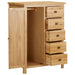 Wardrobe 76x52x105 Cm Solid Oak Wood Xnkokk