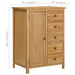 Wardrobe 76x52x105 Cm Solid Oak Wood Xnkokk