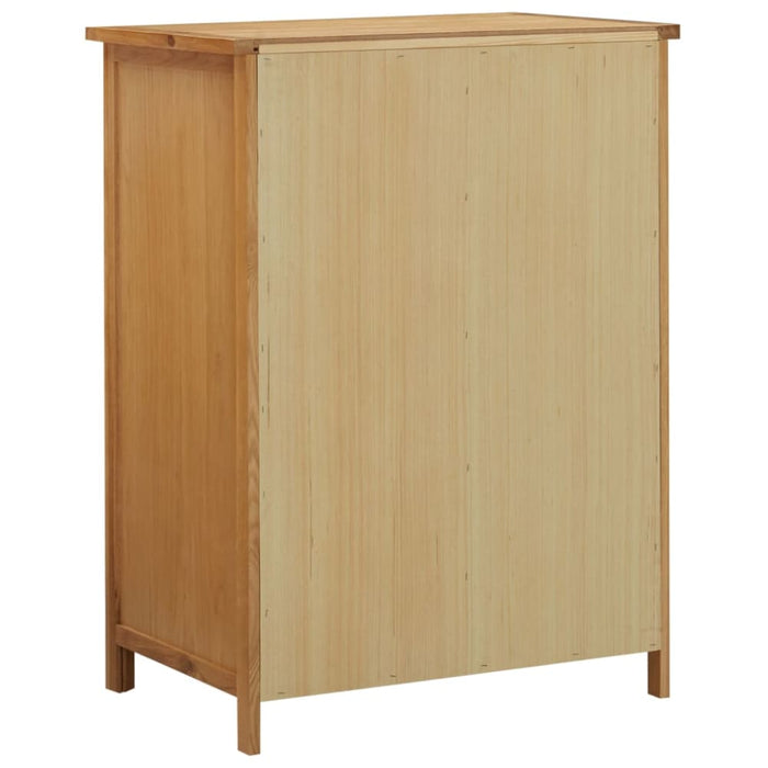 Wardrobe 76x52x105 Cm Solid Oak Wood Xnkokk