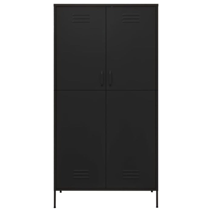 Wardrobe Black 90x50x180 Cm Steel Ttlxpb