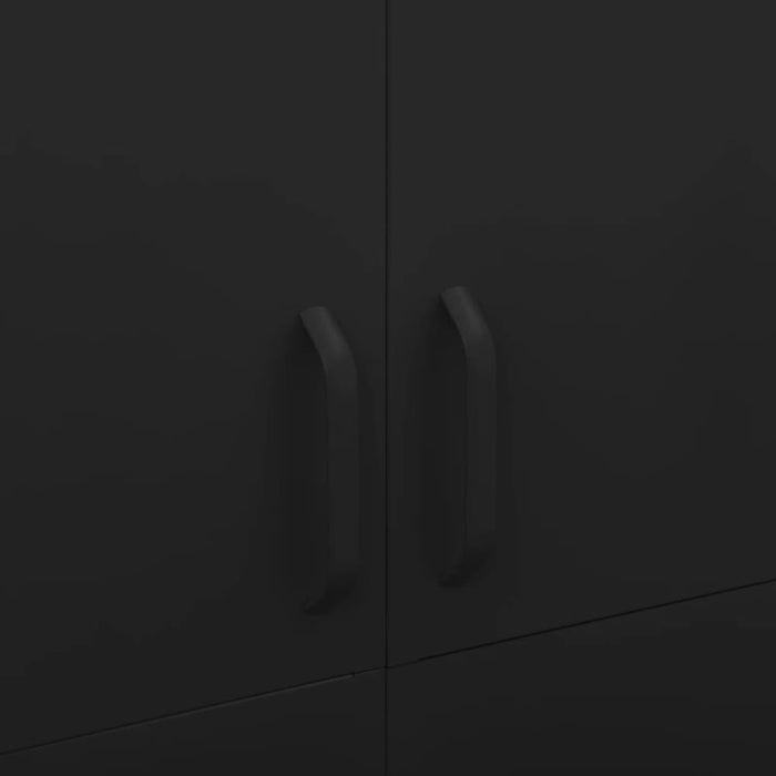 Wardrobe Black 90x50x180 Cm Steel Ttlxpb