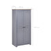 Wardrobe Grey 80x50x171.5 Cm Solid Pine Panama Range Xnxllp