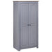 Wardrobe Grey 80x50x171.5 Cm Solid Pine Panama Range Xnxllp