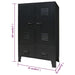 Wardrobe Metal Industrial Style 67x35x107 Cm Black Xapklb
