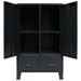 Wardrobe Metal Industrial Style 67x35x107 Cm Black Xapklb