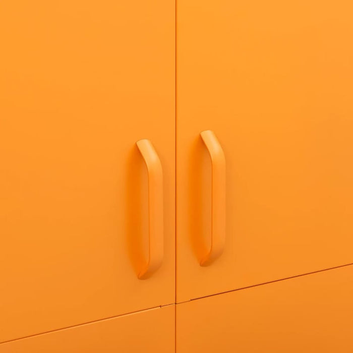 Wardrobe Mustard Yellow 90x50x180 Cm Steel Ttlxap
