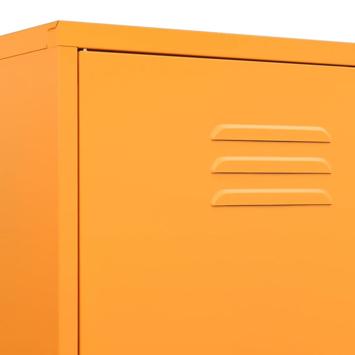 Wardrobe Mustard Yellow 90x50x180 Cm Steel Ttlxap