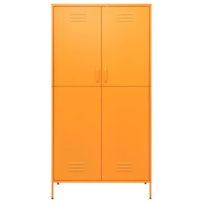 Wardrobe Mustard Yellow 90x50x180 Cm Steel Ttlxap