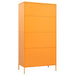 Wardrobe Mustard Yellow 90x50x180 Cm Steel Ttlxap