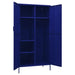 Wardrobe Navy Blue 90x50x180 Cm Steel Ttlxaa