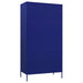 Wardrobe Navy Blue 90x50x180 Cm Steel Ttlxaa