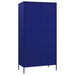 Wardrobe Navy Blue 90x50x180 Cm Steel Ttlxaa