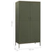 Wardrobe Olive Green 90x50x180 Cm Steel Ttlxat