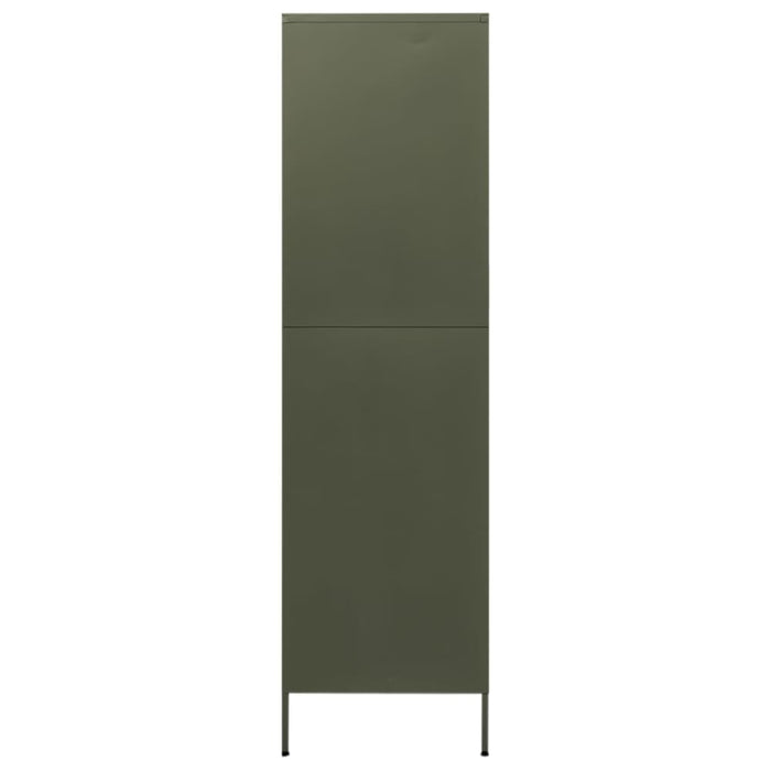 Wardrobe Olive Green 90x50x180 Cm Steel Ttlxat