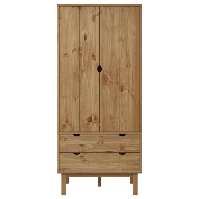 Wardrobe Otta 76.5x53x172 Cm Solid Wood Pine Tanpnn