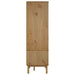 Wardrobe Otta Brown And Grey 76.5x53x172 Cm Solid Wood Pine