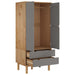 Wardrobe Otta Brown And Grey 76.5x53x172 Cm Solid Wood Pine