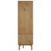 Wardrobe Otta Brown And White 76.5x53x172 Cm Solid Wood