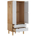 Wardrobe Otta Brown And White 76.5x53x172 Cm Solid Wood