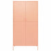 Wardrobe Pink 90x50x180 Cm Steel Ttlxai