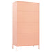 Wardrobe Pink 90x50x180 Cm Steel Ttlxai