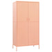 Wardrobe Pink 90x50x180 Cm Steel Ttlxai