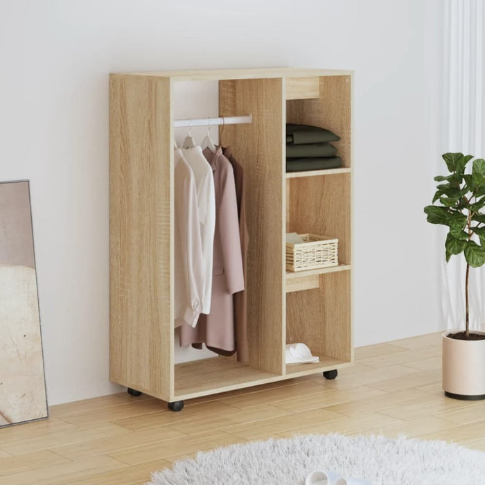 Wardrobe Sonoma Oak 80x40x110 Cm Engineered Wood Nbnpol