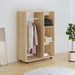 Wardrobe Sonoma Oak 80x40x110 Cm Engineered Wood Nbnpol