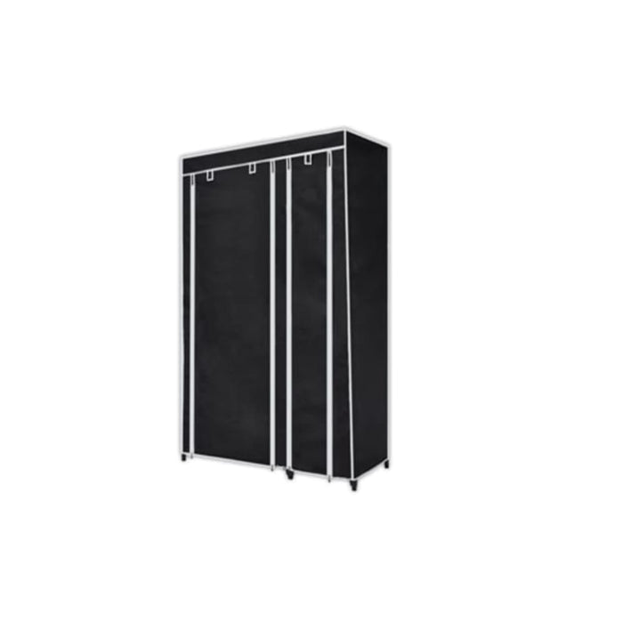 Wardrobes 2 Pcs Black Fabric Lbixb
