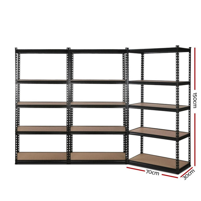 3x1.5m Warehouse Shelving Racking Storage Garage Steel