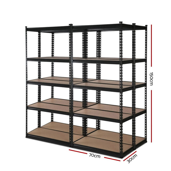 4x1.5m Warehouse Shelving Racking Storage Garage Steel