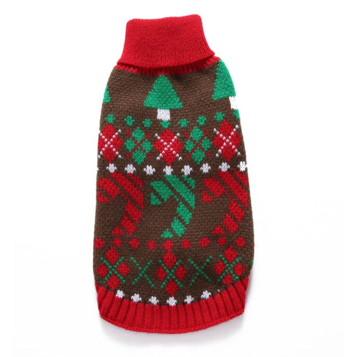 Warm Christmas Cozy Knitted Pullover Sweater for Small