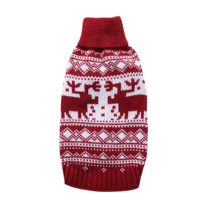 Warm Christmas Cozy Knitted Pullover Sweater for Small
