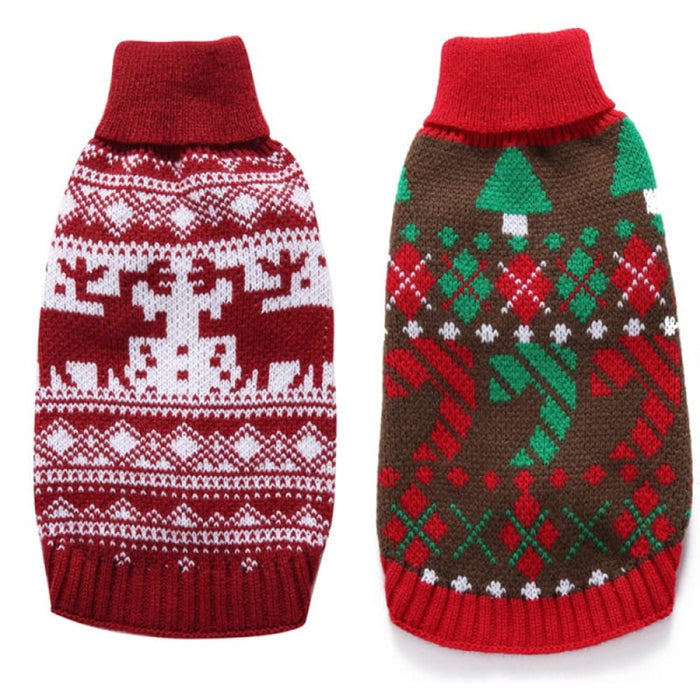 Warm Christmas Cozy Knitted Pullover Sweater for Small