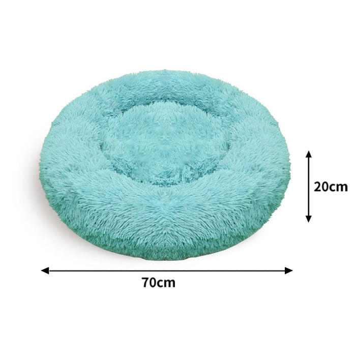 Pet Dog Bed Warm Plush Round Comfortable Nest Comfy
