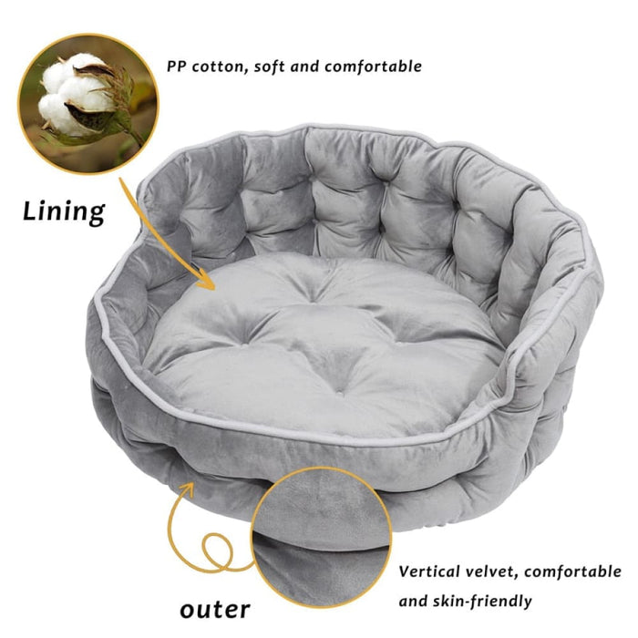 Warm Non-slip Washable Soft Fluffy Pet Sofa Couch for Small