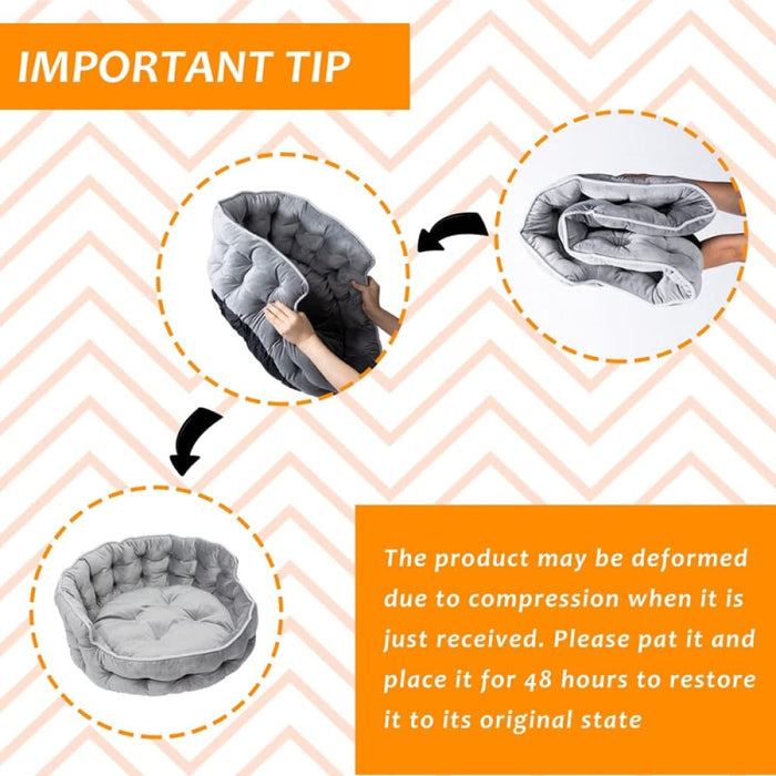 Warm Non-slip Washable Soft Fluffy Pet Sofa Couch for Small